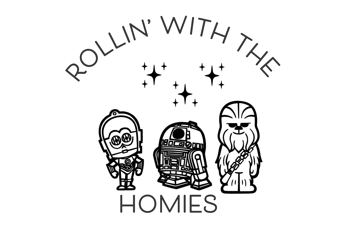 Rolling With The Homies Baby Onesie