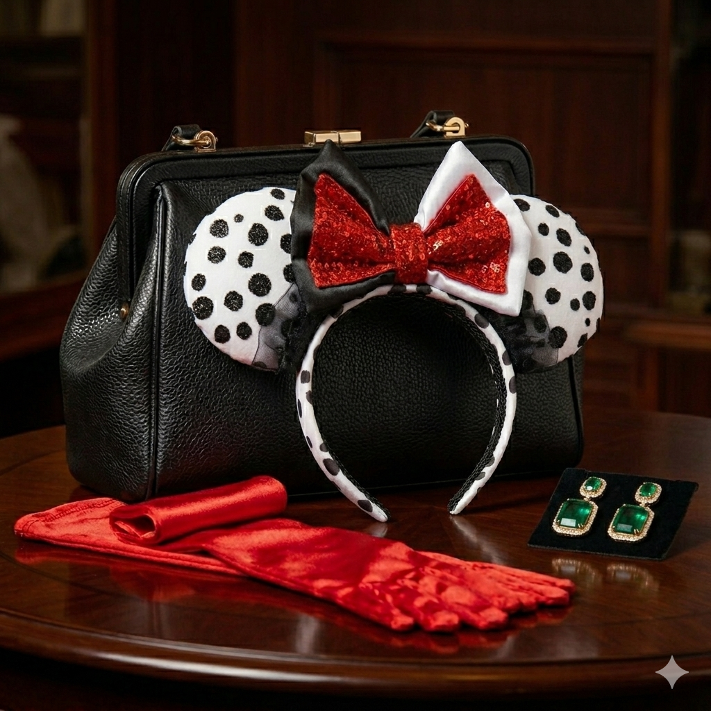 Spotted Villain Jeweled Bow