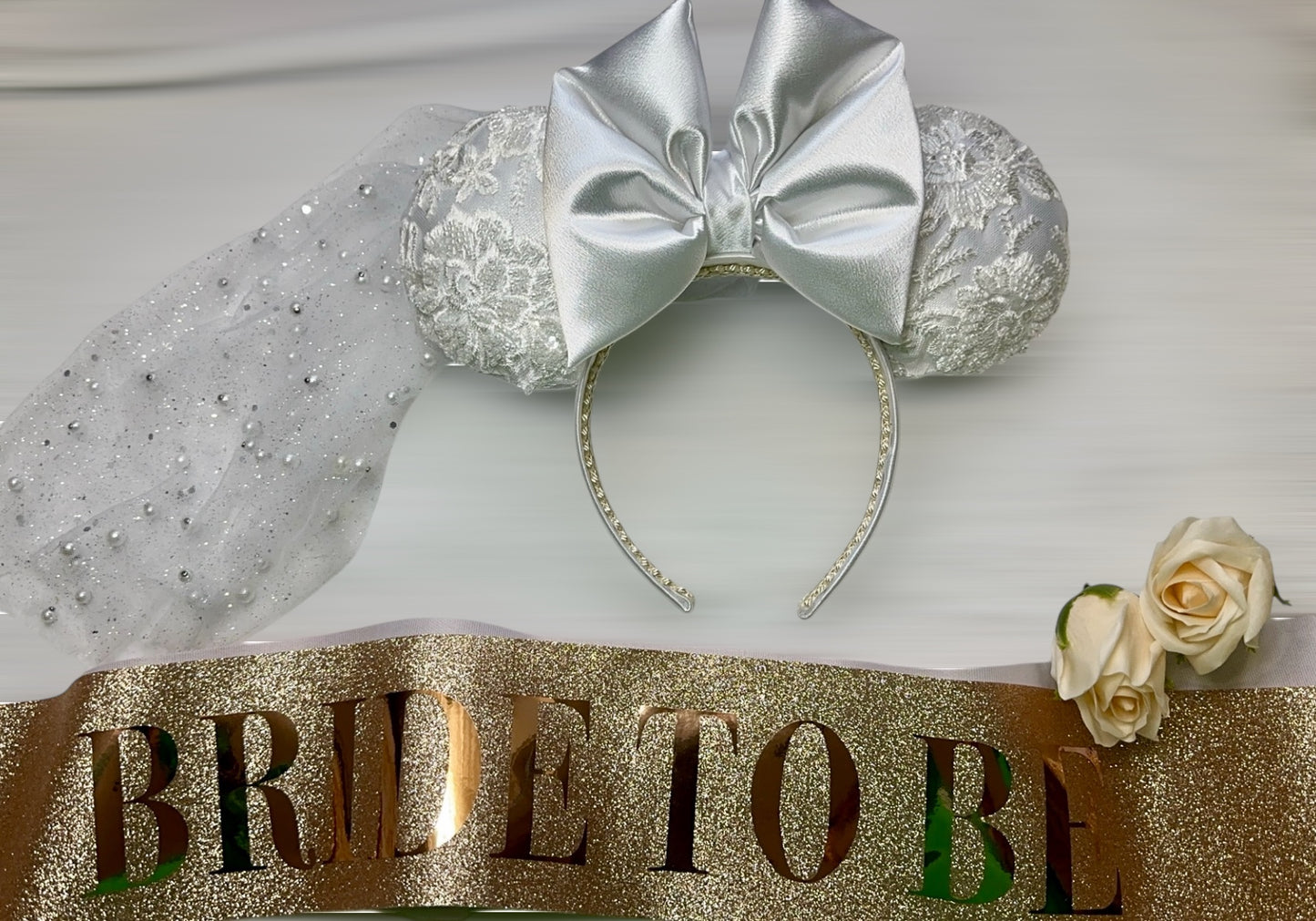 Bridal Ears With Veil (No Customization)